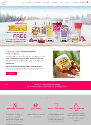 Fleur And Berries — website by Adiora / Apkiwebsite