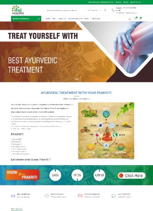 Ilaz Ayurvedic Sanatha — website by Adiora / Apkiwebsite