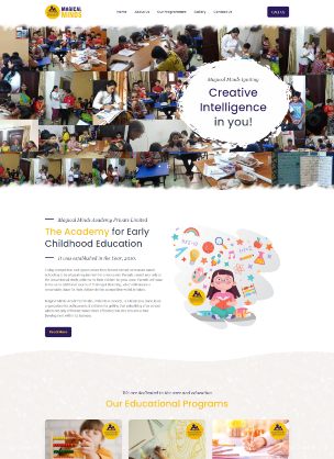 Magical Minds Academy — website by Adiora / Apkiwebsite
