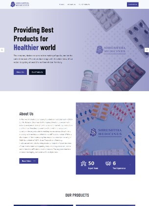 Shreshtha Medicines — website by Adiora / Apkiwebsite